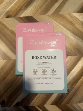 The Crème Shop Rose Water Essence Sheet Mask - Pink